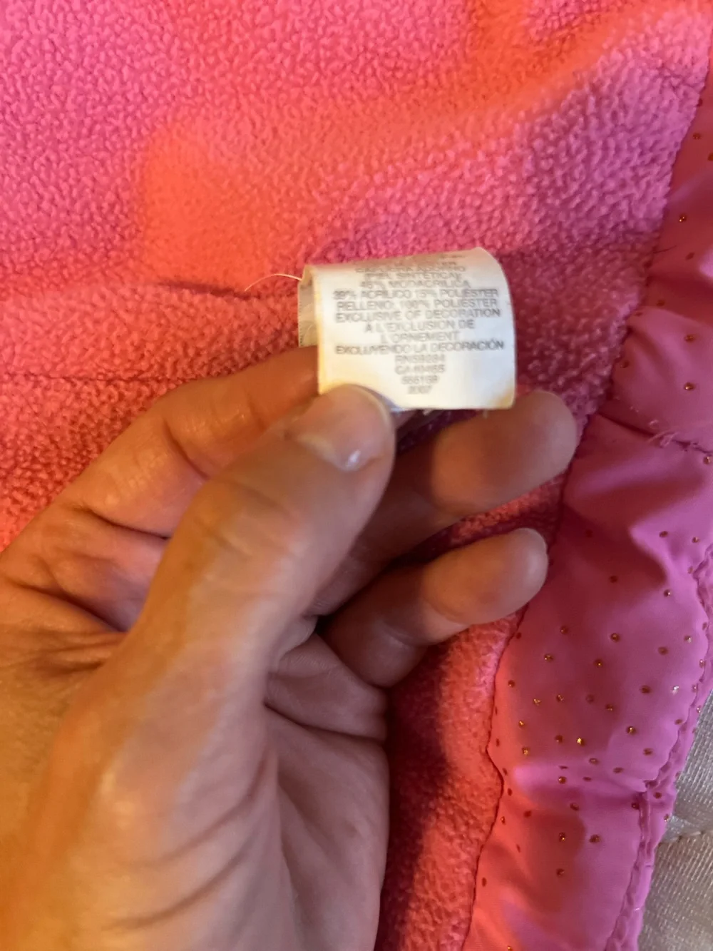 The Children’s Place Girls Pink Sparkle Puffer Vest – Size 5/6